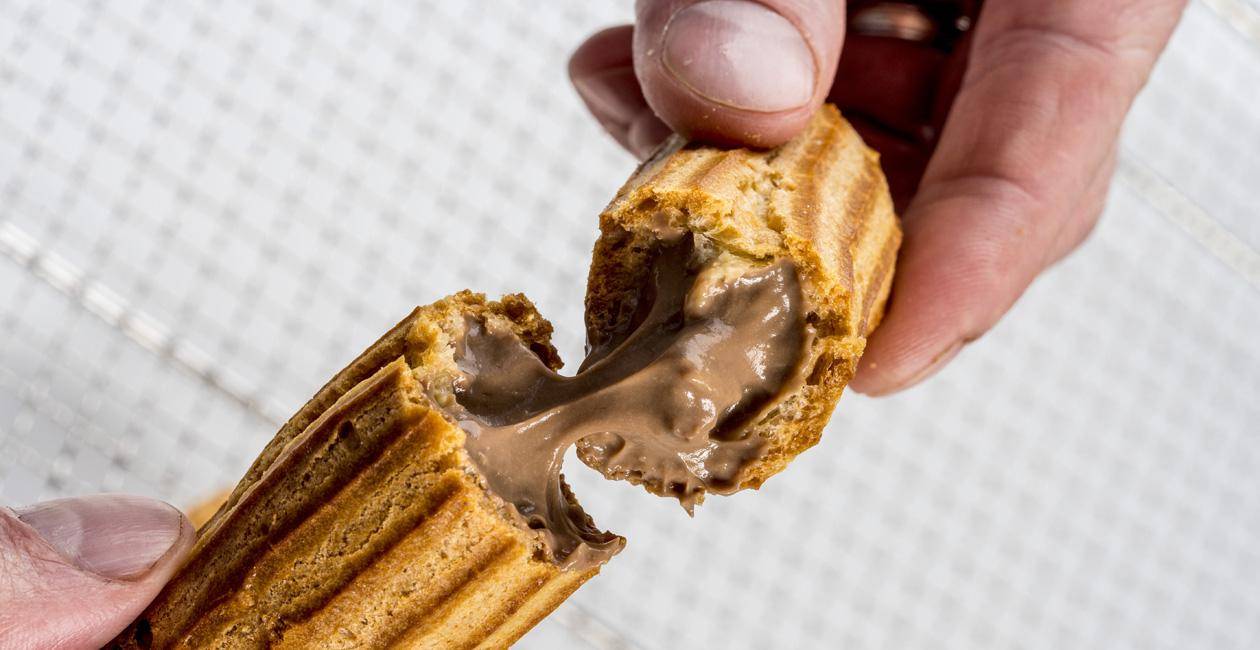 chocolate custard eclair