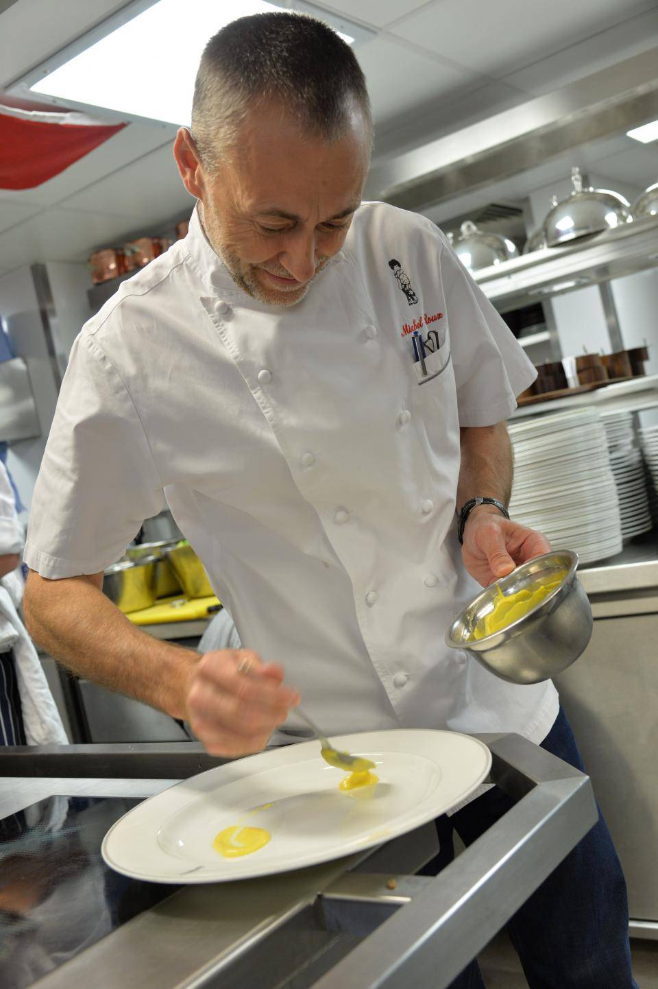 Michel Roux at work. Photo: Courtesy of Le Gavroche.